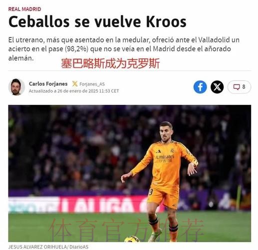 塞巴略斯是皇马出场时间第3少球员 后者无意续约